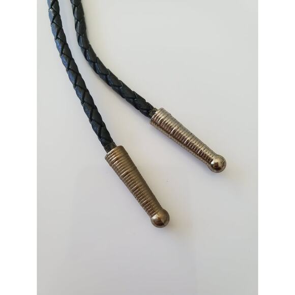 Navajo Turquoise Coral Faux Claw Bolo Tie - Picture 4 of 9